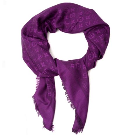 lv scarf purple|louis vuitton scarf price.